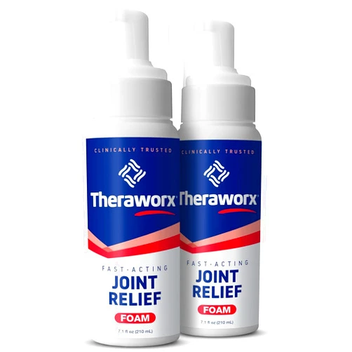 Theraworx Fast-Acting Joint Relief Foam Joint Discomfort & Inflammation Relief - 7.1 oz - 2 Count