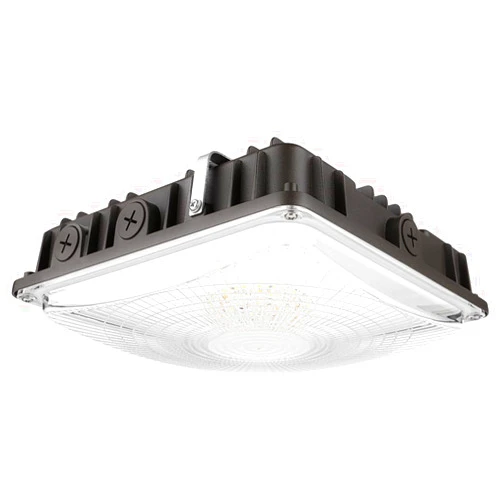 Konlite 63W/45W/30W LED Canopy Light - Selectable - 5000K/4000K - 9,360LM - Dimmable - 120-277V - 250W Equal, Residential & Commercial Indoor & Outdoor Light Fixture, UL, Dark Bronze