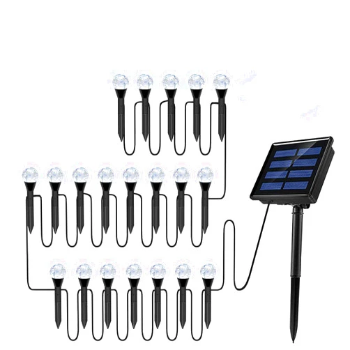 CCTSA 20 Pack Solar Path Lights Outdoor,Solar Lights Outdoor Waterproof, LED Landscape Lighting,Solar Garden Lights for Driveway,Pathway,Patio,Yard,Warm White