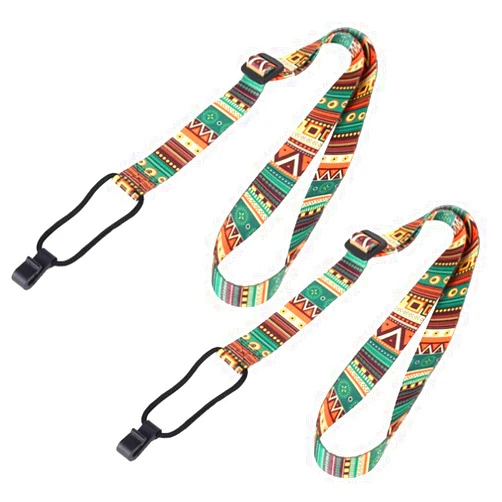 Milisten 2pcs Guitar Straps Electric Nylon Guitar Boho Belts Guitar Sling Classical Guitar Bass Guitar Strap Bass Strap Thermal Transfer Ribbon Accessories Hook Small Guitar Bohemia Ukulele