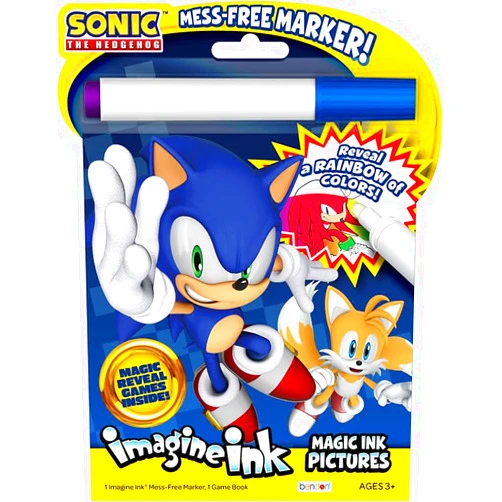 Bendon Sonic the Hedgehog Coloring and Activity Book with Imagine Ink