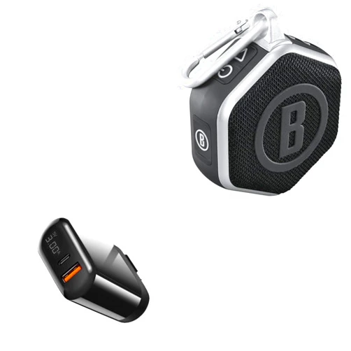 BoxWave Charger Compatible with Bushnell Wingman Mini GPS Speaker - PowerDisplay PD Wall Charger (18W) - Jet Black