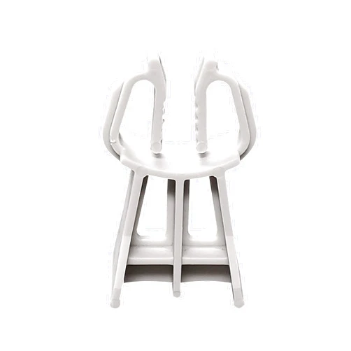 LTM CONCRETE Snap Rebar Chairs 1.5 inch (30 Pack) – Quick, Easy & Durable Support – Bar Sizes 3-5 - Heavy Duty Plastic Spacers - Made in USA
