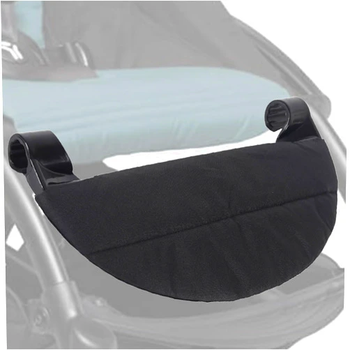 LuQiBabe Baby Leg Rest with Padded Cover Compatible with Babyzen YOYO Stroller Footrest 12.5 Inch Long Extend Infant Pram Footboard Provide Additional Comfort in Stroller - Black