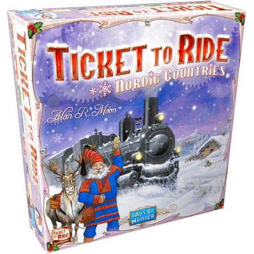 Days of Wonder Ticket to Ride Nordic Countries Board Game - Embark on a Scandinavian Railway Adventure! Fun Family Game for Kids & Adults, Ages 8+, 2-3 Players, 30-60 Minute Playtime, Made by Days of Wonder