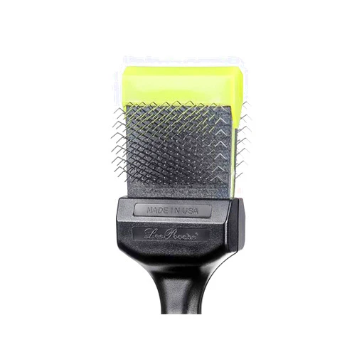 Les Pooches Pro Brush Medium-Soft (Lime Green Color) - Pooch Pro Brush