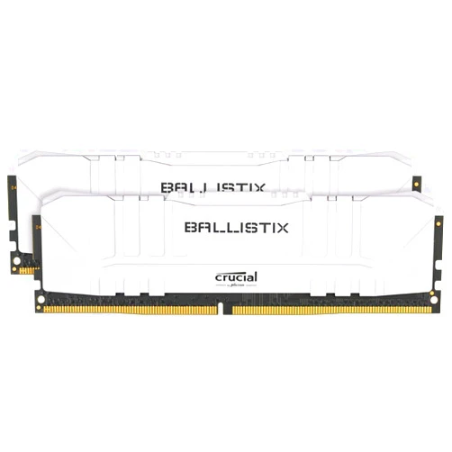 Crucial Ballistix 3600 MHz DDR4 DRAM Desktop Gaming Memory Kit 16GB (8GBx2) CL16 BL2K8G36C16U4W (WHITE) STANDARD: 16GB (8GBx2) SPEED: 3600 MHz WHITE
