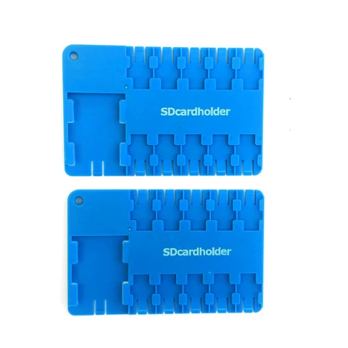 SDcardholder.com 2pcs Micro SD Card Case, Holder, Organizer, Storage, Blue