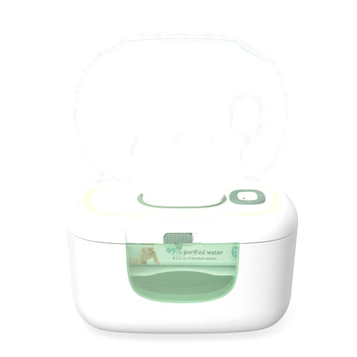 Momcozy New Baby Wipe Warmer, 100pcs Larger Capacity Wipe Dispenser, 10-Min Fast Heating with 4 Temperature Modes, Innovative Spring Design, Silicone & Top Seals,Quick Even Heating, 3-Level Nightlight