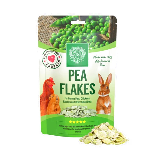 Small Pet Select- Pea Flakes, 8oz,green