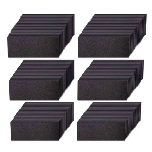 LANNEY Sandpaper Sand Paper, 102 Pcs Assortment Grit 80/120/150/180/240/320/360/400/500/600/800/1000/1200/1500/2000/2500/3000 Wet Dry Abrasive Sanding Sheets for Automotive Car Wood Metal Glass