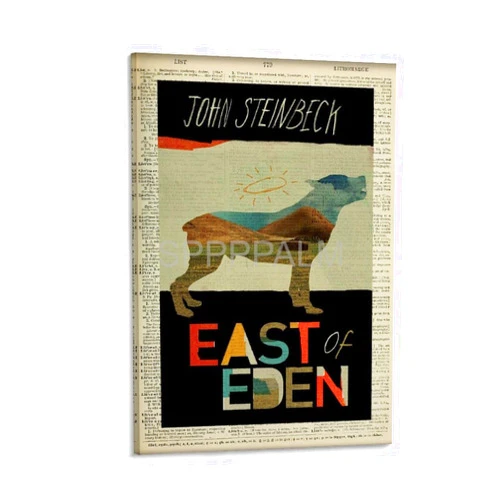 JOLUCE East of Eden by John Steinbeck Book Poster Canvas Poster Bedroom Decor Office Room Decor Gift Frame-style 12x18inch(30x45cm)