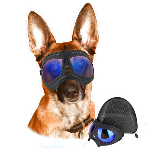 PETLESO Dog Goggles Large Breed, Dog Sunglasses Large Breed UV Protection Sunglasses for Dog Eye Protection for Outdoor Driving Cycling, Clear Goggles for Dog