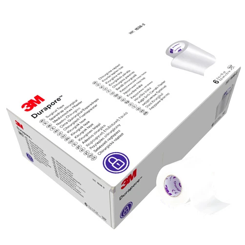 Durapore 3M™ Durapore™ Surgical Tape 1538-2, 2 inch x 10 yard (5cm x 9,1m), 6 Rolls/Box