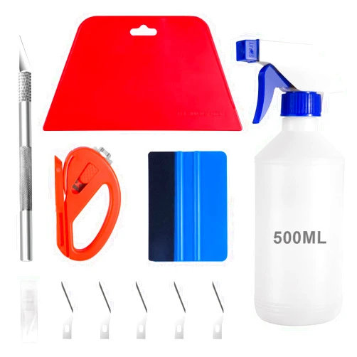 Luxiv Window Tint Application Tools Kit, 5 Pcs Vehicle Glass Protective Film Installing Tool Car Window Squeegee Automotive Scrapers Tint