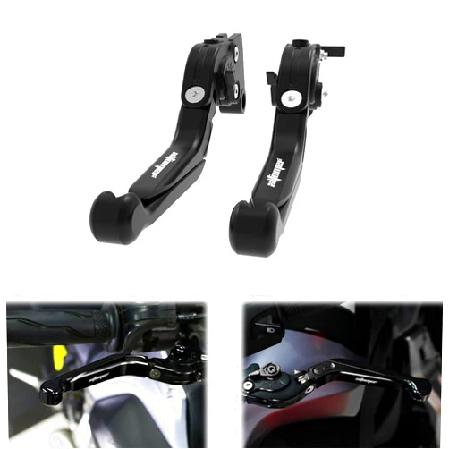 xitomer Fit for ZX-6R CNC Extendable+Foldable Motorcycle Brake Clutch Handle Levers, Fit for ZX-6R 2019-2023, Z1000 2017-2023, Z1000R 2017-2020, Motorcycle Adjustable Z1000 Levers (Black)