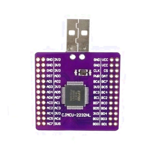AYASOSO FT2232HL Dual-Channel USB to UART/FIFO/SPI/I2C/JTAG/RS232