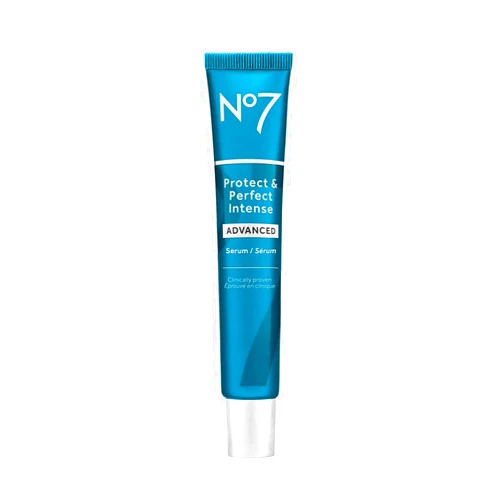 No7 Protect & Perfect Intense Advanced Serum - Anti-Aging Face Serum that Visibly Smoothes & Firms Fine Lines and Wrinkles - Formulated with Hyaluronic Acid and Matrix 3000+ Technology (1.69 Fl Oz)