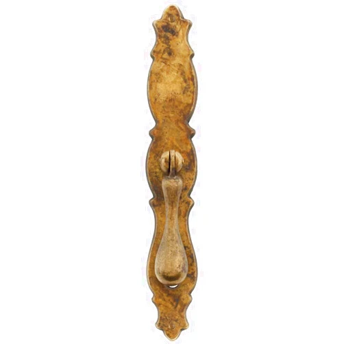 Marella Design 22201.14300.03 Large Toscana Drop Pull with Tall Backplate in Antique Brass