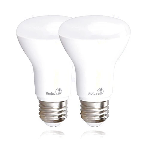 Bioluz LED 2-Pack R20 LED Light Bulbs, 6W = 50W Replacement, 2700K Bright Warm White LED Light Bulbs, 540 Lumens, 90 CRI, Dimmable, Soft White, Indoor/Outdoor, UL Listed, CEC Title 20
