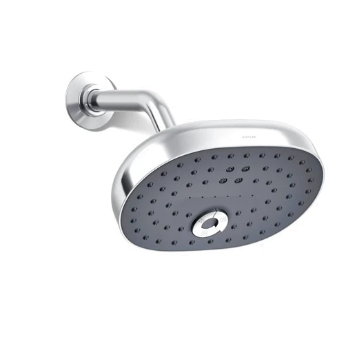 KOHLER 26290-G-CP Statement Three-Function SHOWERHEAD, Maximum Spray Performance with Mode Selector Buttons, Polished Nickel, 1.75 GPM