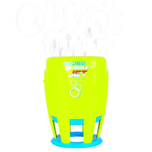 Sunny Days Entertainment Maxx Bubbles Super Bubble Jet | Green Automatic Bubble Blowing Machine for Kids | Bubble Solution Included - Sunny Days Entertainment