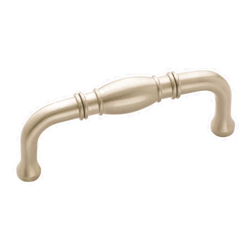 Amerock | Cabinet Pull | Satin Nickel | 3 inch (76 mm) Center to Center | Granby | 1 Pack | Drawer Pull | Drawer Handle | Cabinet Hardware