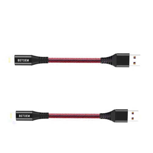 BSTOEM Short Lightning Cable 2Pack 7Inch USB Charging Cord for Apple,for iPhone Charger 14/13/12 Pro/11/Xs Max/Xr/X/8/7/6/6s Plus/SE/5c/5s/5,for iPad Air/Mini
