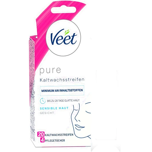Veet Face Ready to Use Wax Strips for Sensitive Skin Wax Strips