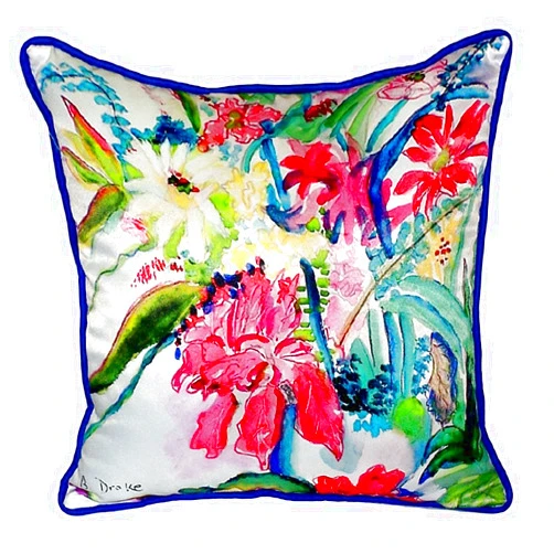 Betsy Drake SN722 Throw Pillow, 12 inches x 12 inches, Multi