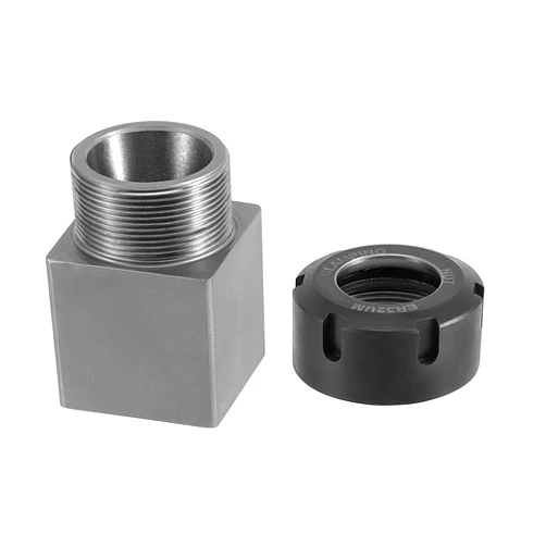 ZEONHAK ER 32 Collet Block, Hard Steel Fast Set-Up Spring Chuck Block Holder with Collet Nut for CNC Milling Lathe Engraving Tool, Square