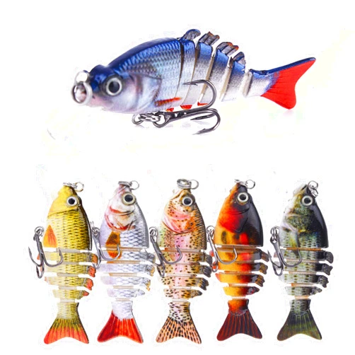 SHINsuke 6 PCS Bionic Swimming Fishing Lure Multi Jointed - 2