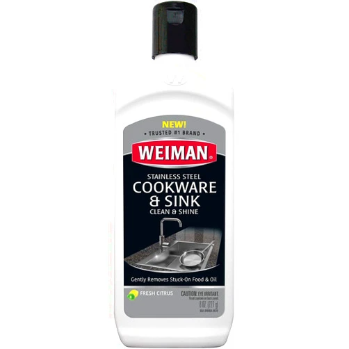 Weiman Stainless Steel Sink and Pots & Pans Cleaner and Polish
