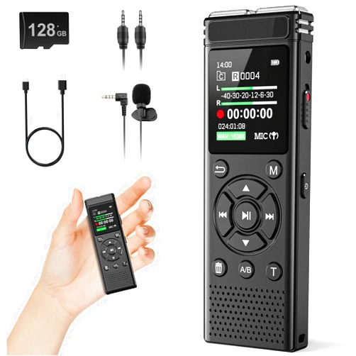 Tonfarb 136GB Digital Voice Recorder with Playback,9000 Hours Audio Recording Device,Voice Activated Recorder with Noise Reduction,A-B Repeat,Mp3 Player and Password for Lectures Meeting/Classes/Interviews