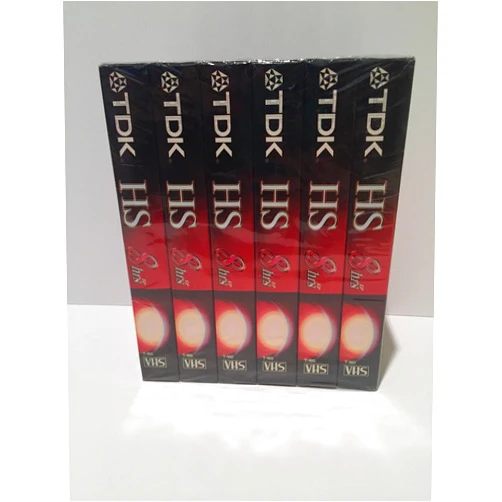 TDK Premium Quality VHS T-160 Video Tapes, 8-hour (6-pack)