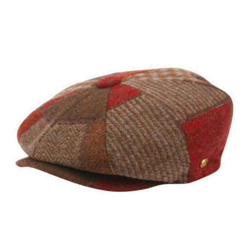 EPOCH Men's Classic 8 Panel Wool Blend Newsboy Snap Brim Collection Hat