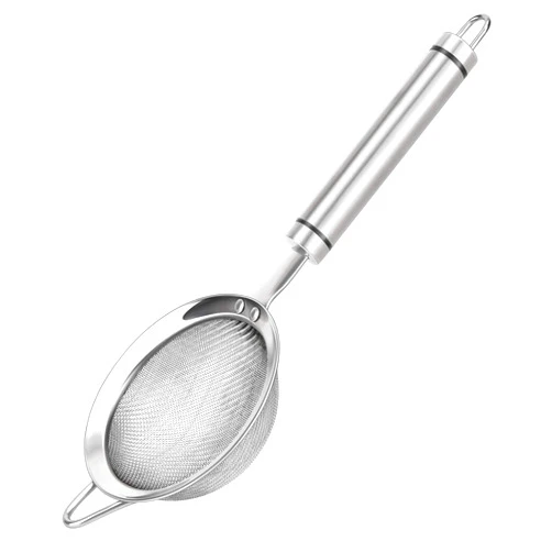 SUNWUKIN 304 Stainless Steel Fine Mesh Strainers for Kitchen, Colander-Skimmer with Handle, Sieve Sifters for Food, Tea, Rice, Oil, Noodles, Fruits, Vegetable