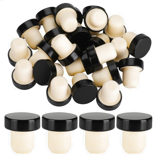 AXPTECH Wine Bottle Corks T Shaped Cork Plugs for Wine Cork Wine Stopper Reusable Wine Corks Sealing Plug Bottle for Wine Beer Bottles DIY Craft (24pcs T-shaped)