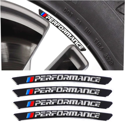 TULONGBAODAO Rim Sticker Wheel Stickers Wheel hub Metal Decoration is Suitable for 1 2 3 4 5 6 7 Series M3 M5 X1 X2 X3 X4 X5 X6 (Black)