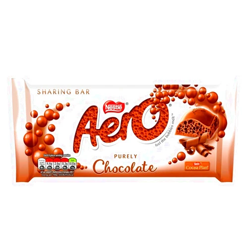 Hawthorn Health Direct Nestle Aero Milk Chocolate Bar 90g (Pack of 6)