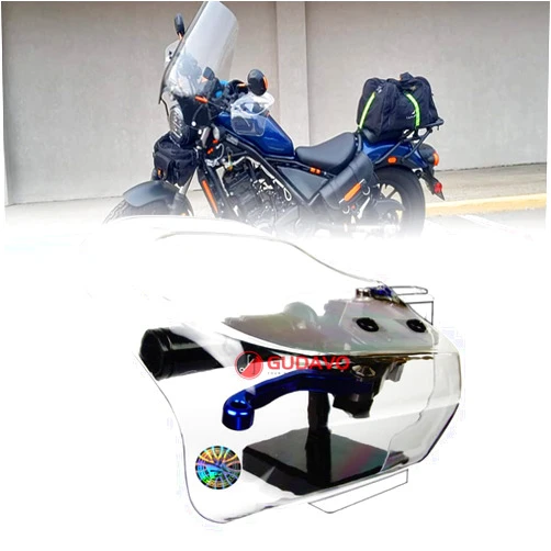 GUDAVO Motorcycle handguards Deflectors Adjustable Wind Cold Protectors 10mm 8mm Mounting Compatible with Harley Davidson Buell Ulysses Honda Yamaha Suzuki Yamaha BMW (Transparent)