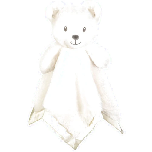 BEILIMU Bear Security Blanket Soft Baby Lovey Fluffy Blanket Unisex Lovie Snuggle Toy Baby Bear Stuffed Gift for Newborn, Boys and Girls, 13.5 Inch