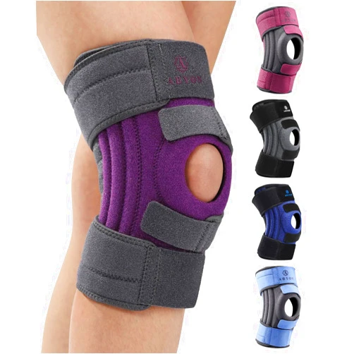 ABYON Knee Brace for Women & Men Meniscus Tear, ACL, Arthritis, Knee Support with Triple Side Stabilizers and Adjustable 360° Wraparound Strap for Maximum Knee Pain Support and Fast Recovery - Please Check How To Size Video