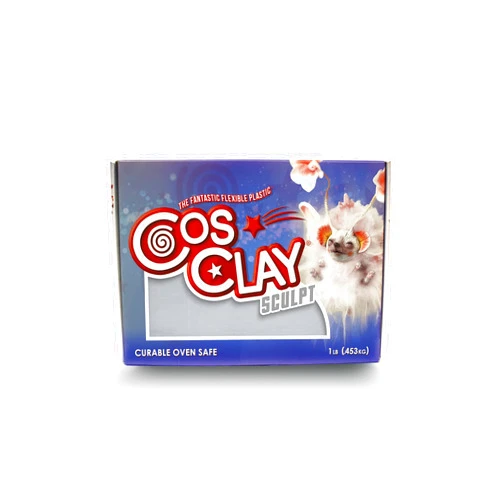 Cosclay Sculpt - Medium Firm Gray - Flexible Polymer Clay (6lb)