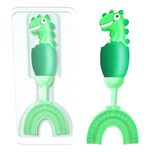 ZMRZ Toddler Toothbrush, U-Shaped Kids Toothbrush for 2-6 Years, Baby Toothbrush with Food Grade Soft Silicone, 360° Manual Whole Mouth Toothbrush for Kids