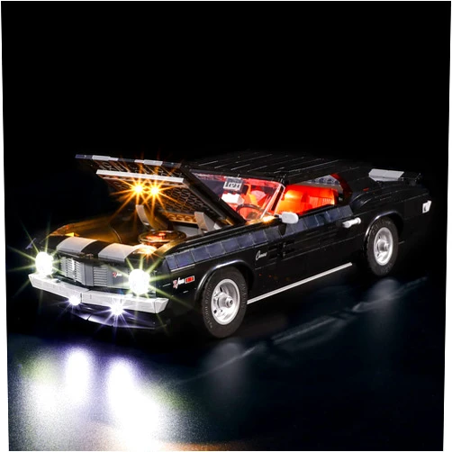 GEAMENT LED Light Kit Compatible with Lego Chevrolet Camaro Z28 - Lighting Set for Creator 10304 Building Model (Model Set Not Included)