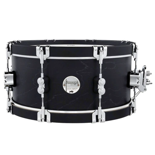 Pacific Drums & Percussion Add-Ons PDP Concept Classic, 6.5x14, Ebony Hoops Snare Drum (PDCC6514SSEE)