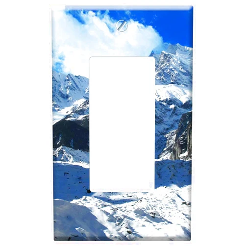 Yuatuwaw Switch Plate Single Rocker/GFCI - Sichuan Luding Hailuogou Gongga Mountain Glacier