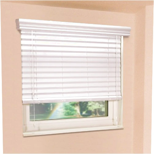 IPG Blinds Fauxwood Impressions 36005200 52-Inch by 36-Inch Window Blinds, White