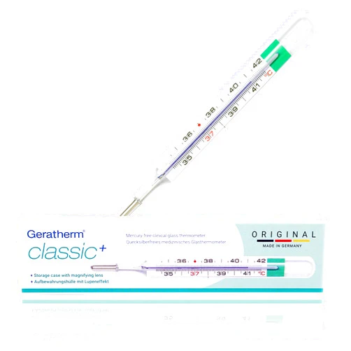 GERATHERM Analogue thermometer, Geratherm Classic XL. Easy to read measuring results thanks to magnifying case!